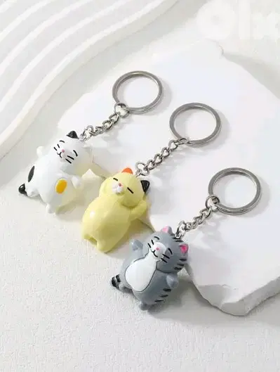 Lazy Cats keychains