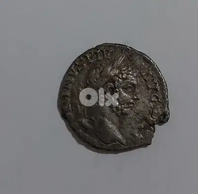 Ancient Roman Silver coin for Emperor Caracalla year 198 AD