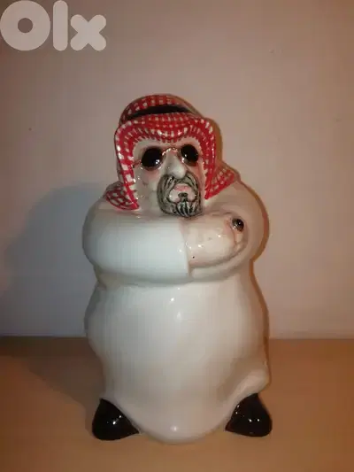 Arab cheikh porcelain money bank  31*12cm