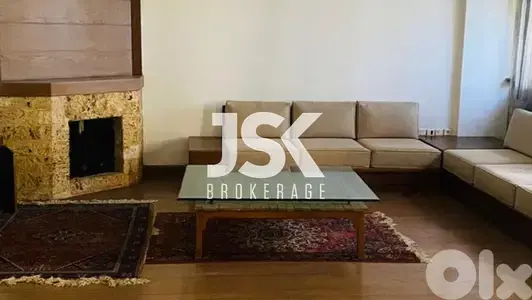 L15323-Spacious Furnished Apartment With Garden for Rent In Naccache L15323-Spacious Furnished Apartment With Garden for Rent In Naccache
