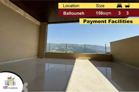 Ballouneh 156m2 | New | Payment Facilities | Luxurious | View | MY | Ballouneh 156m2 | New | Payment Facilities | Luxurious | View | MY |