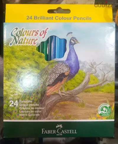 FABER CASTELL 24 BRILLIANT COLOUR PENCILS