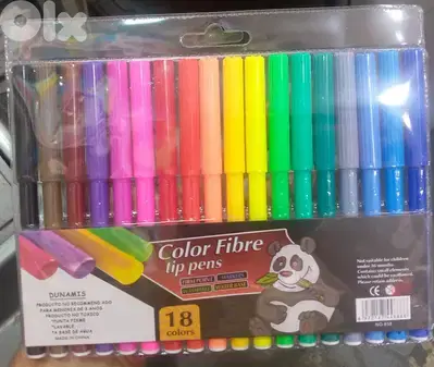 COLOR FIBER TIP PENS 18 COLORS