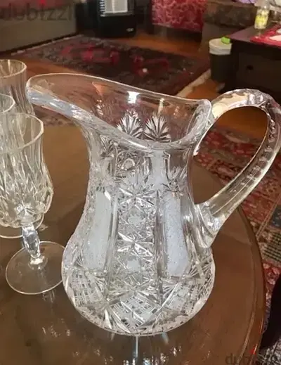Royal Cristal jar/bohemian /