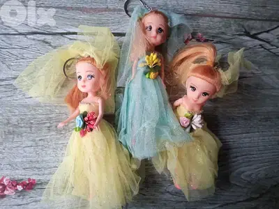 Barbie doll keychain