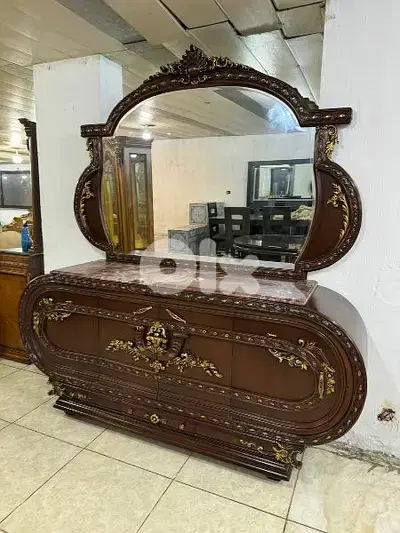 اوضة سفرة مصرية حفر خشب زان