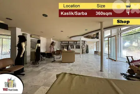 Kaslik/Sarba 360m2 | Shop | Active Street | Perfect Investment | EH |