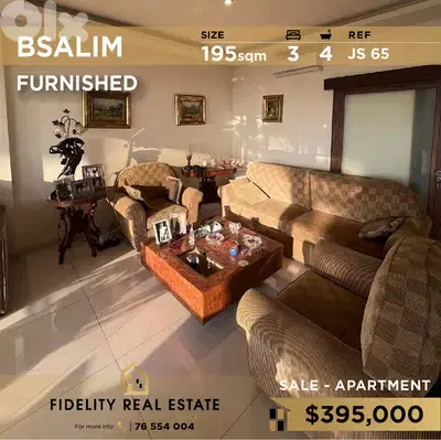 Apartment for sale in Bsalim JS65 - Furnished