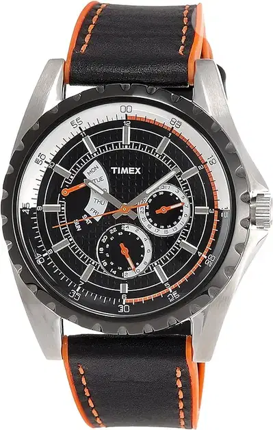 Timex Classic Mens Retrograde Black Leather Strap Watch $110