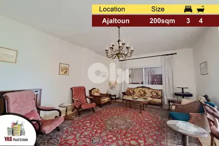 Ajaltoun 200m2 | Well Maintained | Breathtaking View | Luxury | DA |