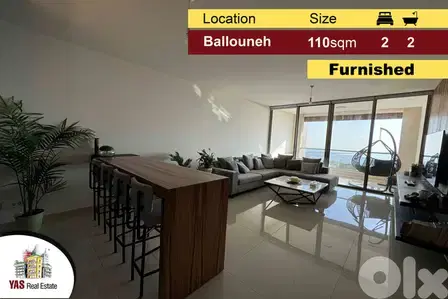 Ballouneh 110m2 | Super Luxury | Upgraded | Furnished | View | MY |