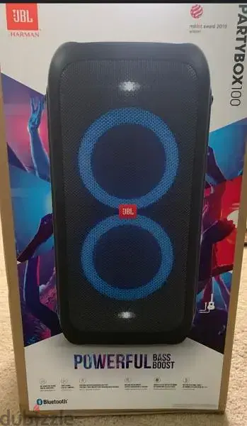 In box JBL Partybox 100 ORIGINAL