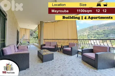 Mayrouba 1100m2 | 1400m2 Terrace/Garden | Mountain View | PA |