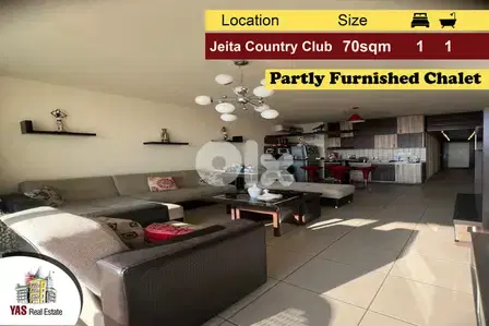 Jeita Country Club 70m2 | Partly Furnished Chalet | High End | MY |