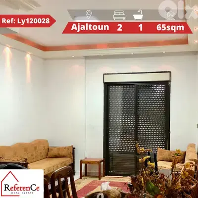 Furnished apartment for sale in ajaltoun شقة مفروشة في عجلتون