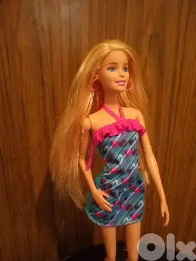 RAINBOW HAIR Barbie great doll Mattel 2015 long hair+Shoes=24$