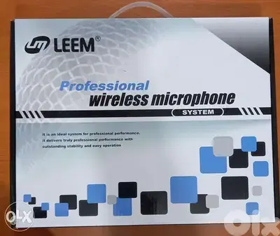 wireless microphone brand leem,2 mic wireless hand,new never used