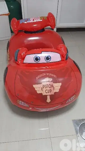 5 items:2 Intex baby floats +baby neck ring +float ring +boat mcqueen