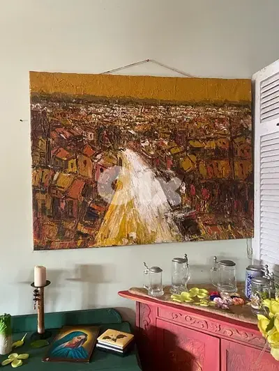 painting on canvas