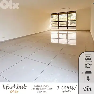 Kfarehbab | Building Age 10 | Brand New 110m² Office | Prime Location