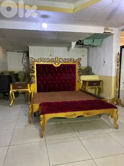 اوضة نوم ملكية خشب زان ولاتي كلا ملبسة قشرة زان سحاب