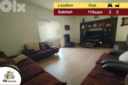 Sabtieh 110m2 | Cozy Apartment | Well Maintained | Dead End Street|AA