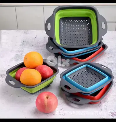 foldable Fruit Vegetable Washing Strainer Basket Kitchen