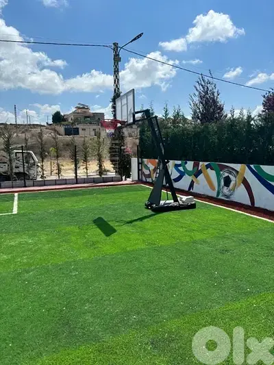Portable basketball hoop