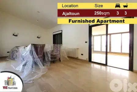 Ajaltoun 250m2 | Luxury Furnished Apartment | Panoramic View |