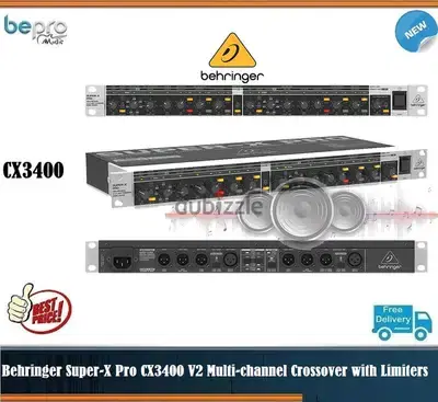 Behringer Super-X Pro CX3400 V2 Multi-channel Crossover with Limiters Behringer Super-X Pro CX3400 V2 Multi-channel Crossover with Limiters