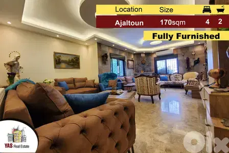 Ajaltoun 170m2 | Luxury |  Prime Location | Furnished | Open View | TO