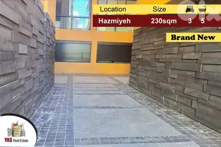 Hazmiyeh 230m2 | 100m2 Rooftop | 70m2 Terrace | Brand New | PA |