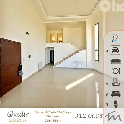 Ghadir | 3 Master Bedrooms | Open Sea View | PAYMENT FACILITIES Option