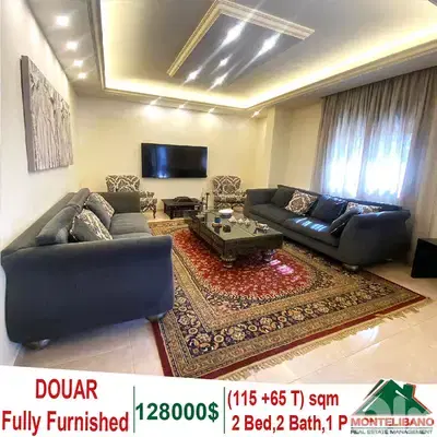 Fully Furnished 115 sqm Apartment For Sale in Douar with 65sqm Terrace