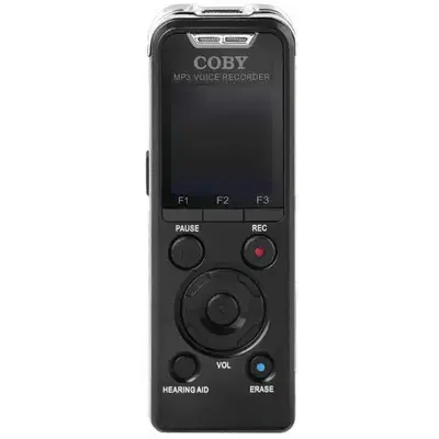 Coby Digital Voice Recorder 8GB Audio Sound Recorder MP3 Player