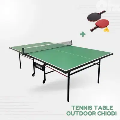Ping Pong Tennis Table Outdoor Chiodi With Set Of Rackets