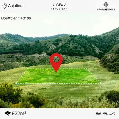 Land for Sale in Ajaltoun أرض للبيع في عجلتون