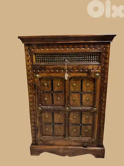 Vintage Carved Wooden Cabinet