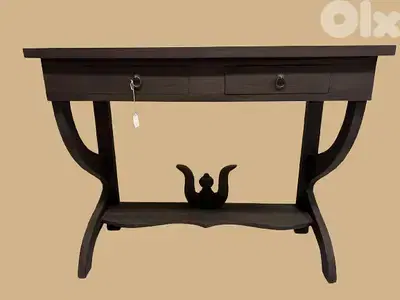 Vintage Console Table with Drawers