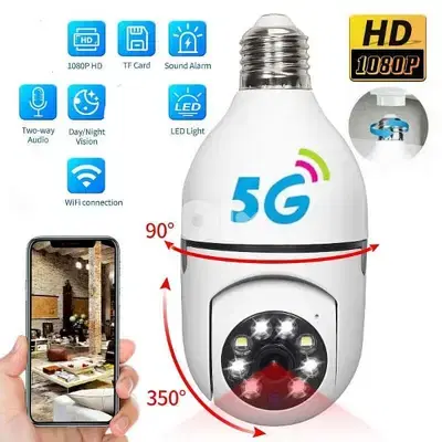 Bulb Camera Lamp Panorama 360° Security كاميرا لمبة Bulb Camera Lamp Panorama 360° Security كاميرا لمبة