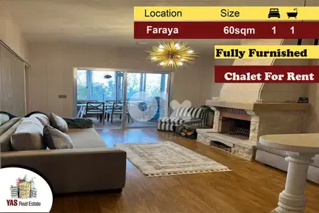 Faraya 60m2  | Furnished Chalet | Rent |  View | Private Street | DA