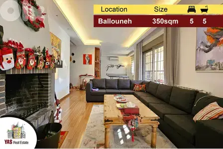 Ballouneh 350m2 | High end | Brand new |