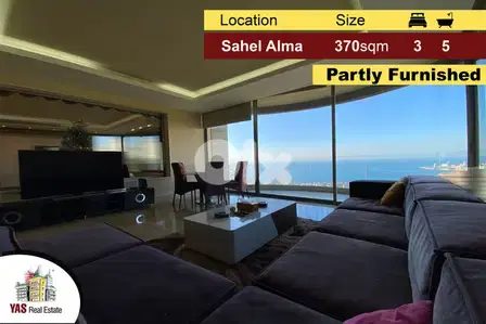 Sahel Alma 370m2 | High-End | New | Semi Furnished | Sea View |RA/YV |