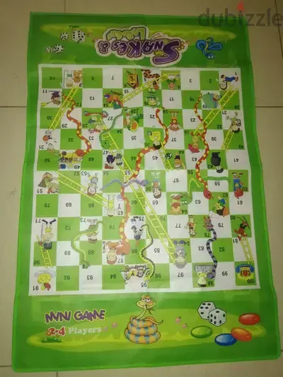 Snakes & ladders foldable big mat board 90*60cm