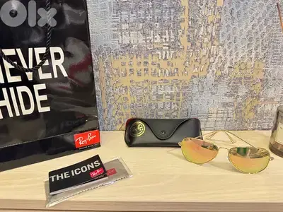 rayban classic aviator sunglasses in tag uv protection