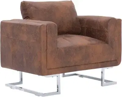 brown leather arm chair new