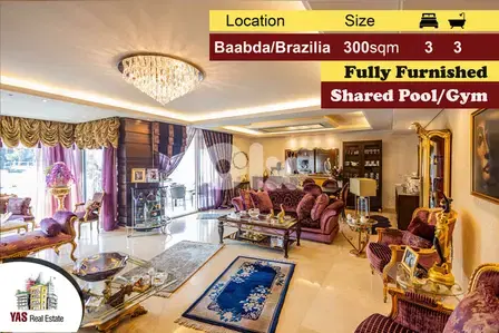 Baabda/Brazilia 300m2 | Ultra Prime Location | Furnished |Calm Area|TS
