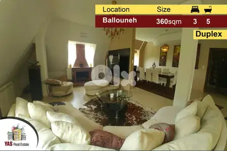 Ballouneh 360m2 - upgraded - unique property - private street -