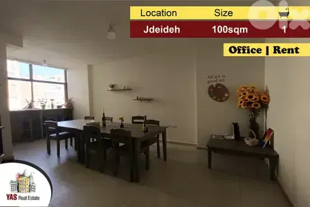 Jdeideh 100m2 | Office | Rent|Perfect Investment | Well Maintained|AA