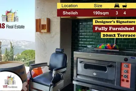 Sheileh 190m2 | 20m2 Terrace | Designer’s Signature | Panoramic View |